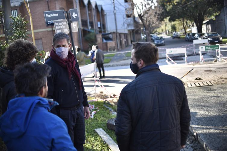 El intendente supervisó las obras de bacheo