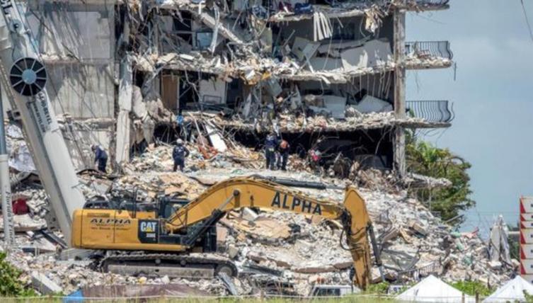 Aumentó a 18 el número de fallecidos tras el colapso del edificio en Miami