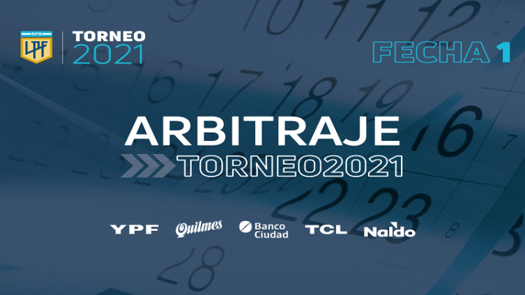 LPF: Jueces para la primera fecha