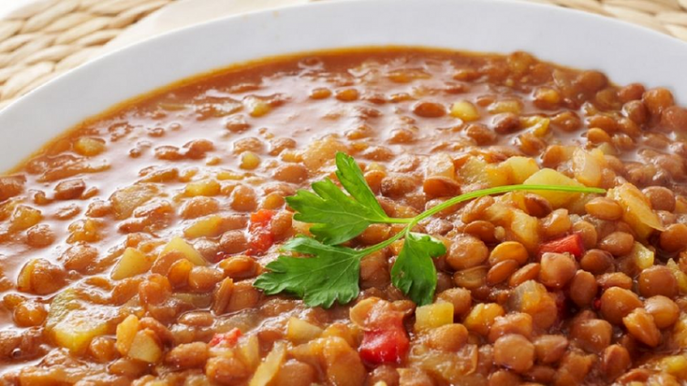 Guiso de lentejas para vegetarianos