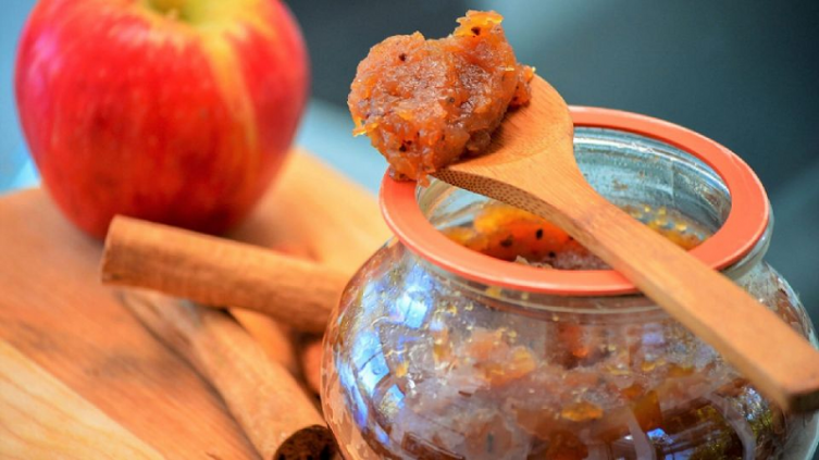Para diabéticos: mermelada de manzana con especias