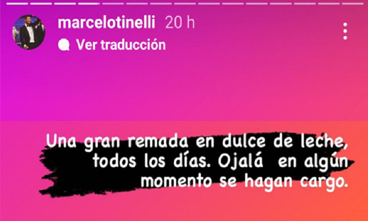 Marcelo Tinelli explicó sus dichos