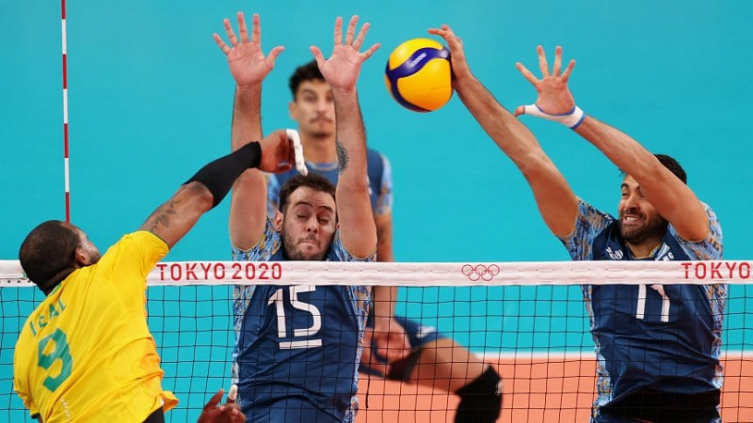La Selección Argentina de vóley cayó ante Brasil 