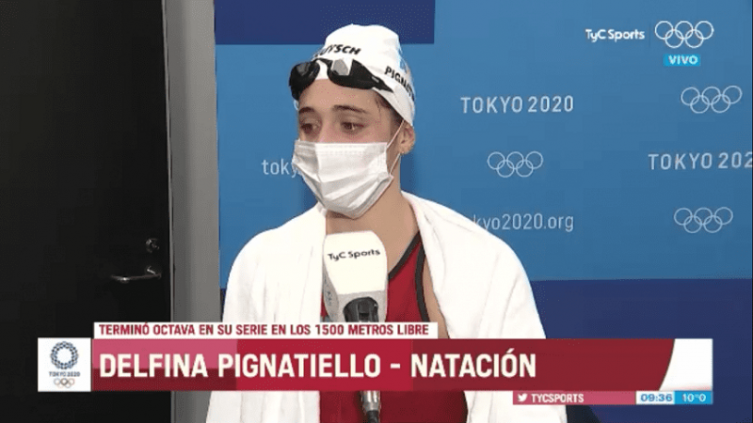 Delfina Pignatiello tras el duro debut en los Juegos