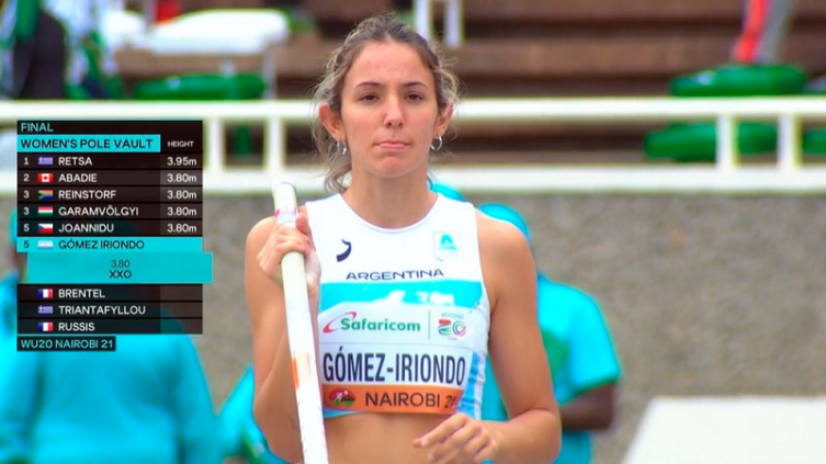 Kenia: La santafesina Gómez Iriondo sexta en salto con garrocha