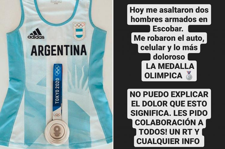 La leona Sofía Maccari denunció que le robaron la medalla de plata que obtuvo en Tokio