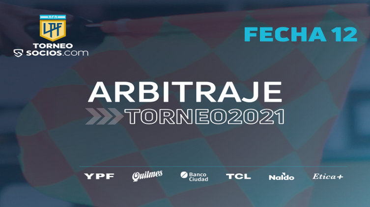 LPF: Jueces para la 12ª fecha