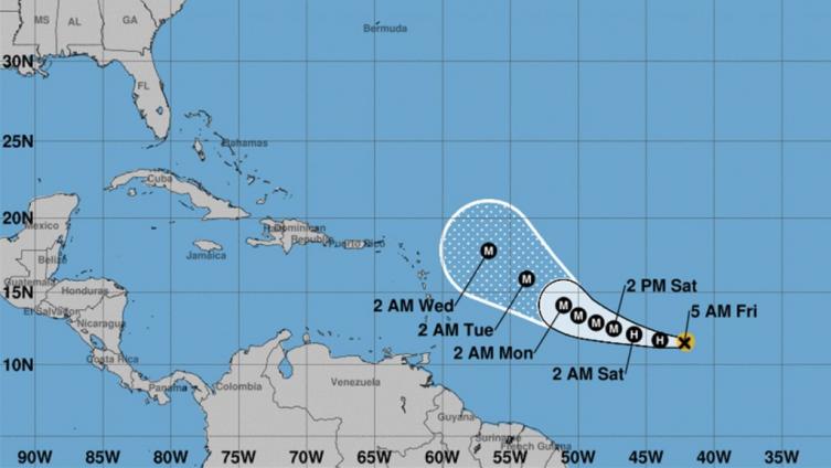 Camino al Caribe, la tormenta tropical Sam se convirtió en huracán