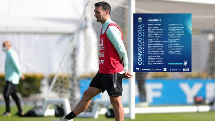 Eliminatorias: Scaloni dio la lista para la Triple Fecha de octubre
