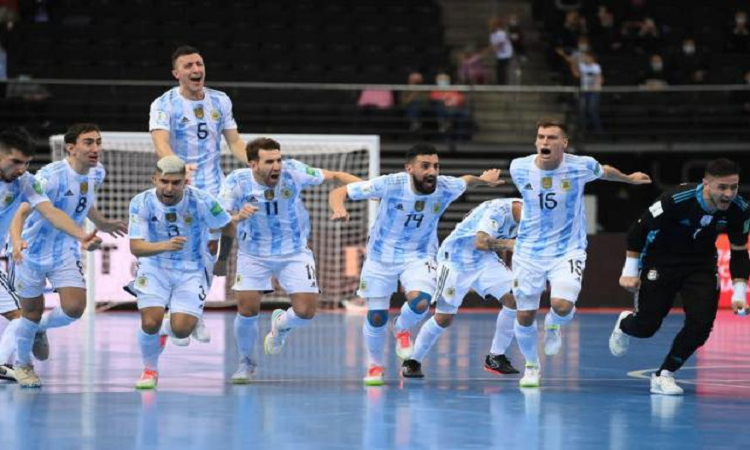 Mundial de futsal: Argentina venció a Brasil y es finalista 