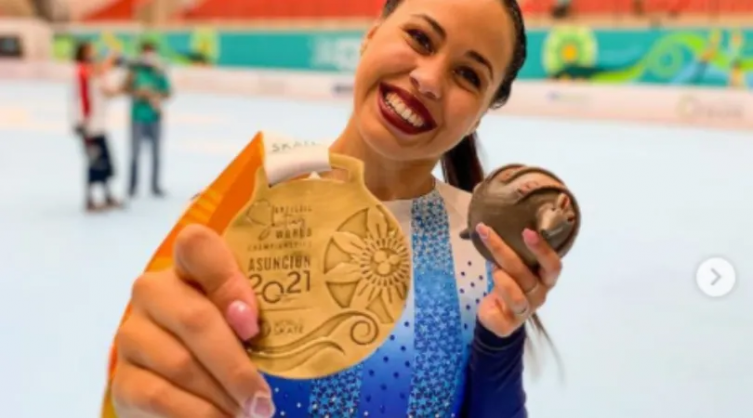 Giselle Soler, campeona del mundo de patinaje artístico