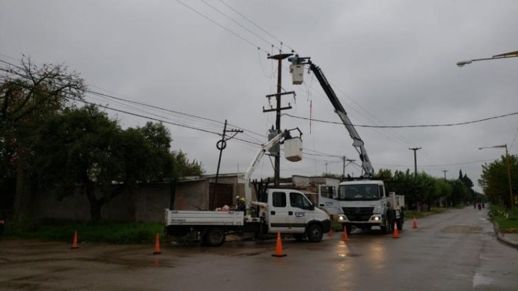 La tormenta dejó 10 distribuidores fuera de servicio en la ciudad