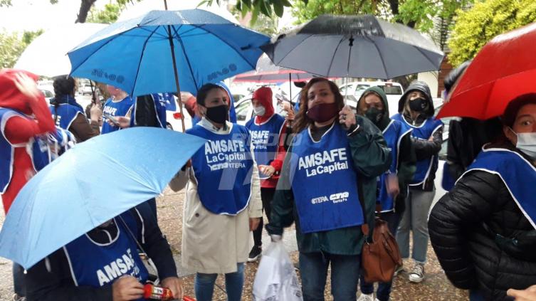 Paro y movilización de docentes nucleados en Amsafe