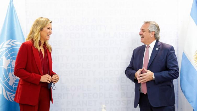 El presidente se reunió con la reina Máxima 