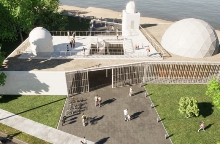 Avanzan las obras del planetario en el CODE 