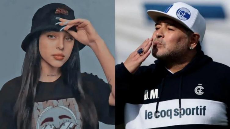 Nicki Nicole apuntó contra Diego Maradona 