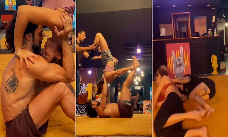 Los bloopers de Flor Vigna y Luciano Castro en el backstage del video de “Uy!”