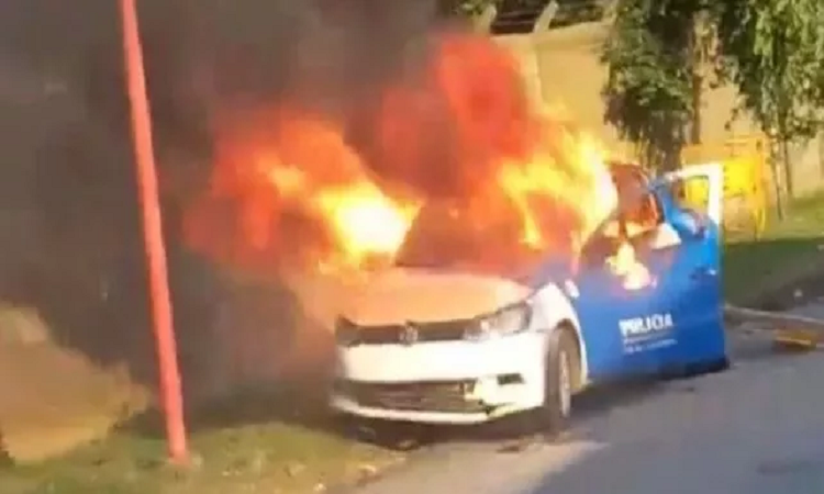 Chabás: incendiaron un patrullero tras incidentes en un clásico