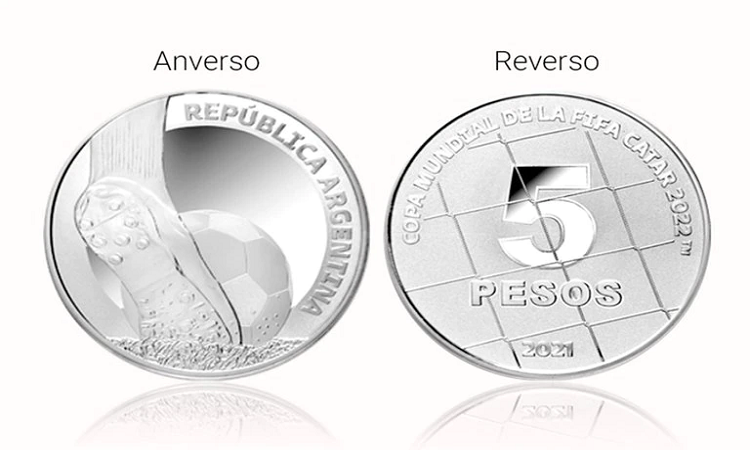 Mundial de Qatar 2022: el Banco Central emitió una moneda de plata 