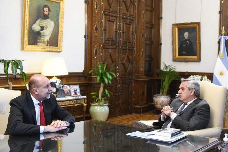 Perotti se reunión con Fernández con la inseguridad como eje principal