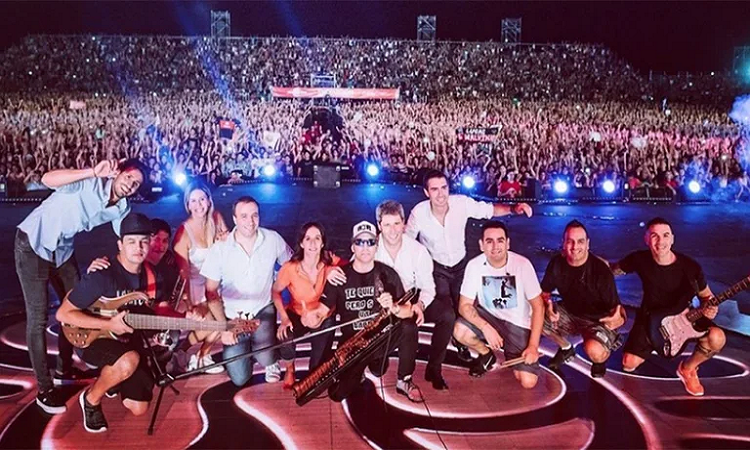 Los músicos de Damas Gratis apoyaron a la hermana de Pablo Lescano