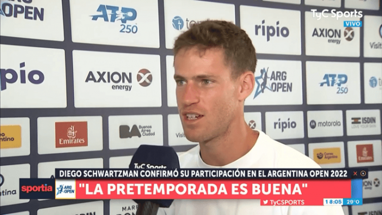 Diego Schwartzman: su disfrute por jugar el Argentina Open