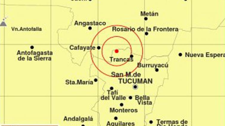 Un fuerte sismo sacudió a Tucumán
