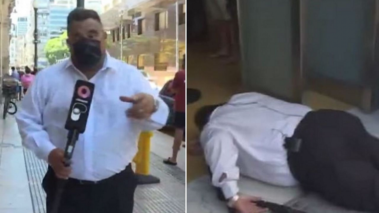 Movilero de El Nueve se desmayó en pleno vivo