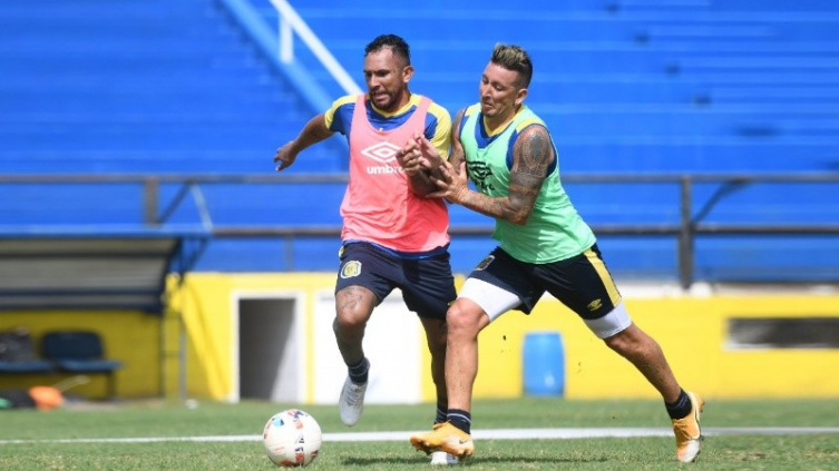 Formación de Central en el segundo amistoso ante Unión