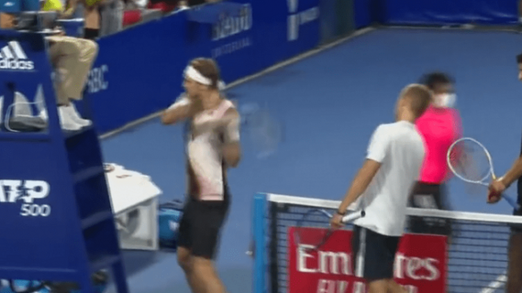 ATP de Acapulco: Zverev golpeó la silla del árbitro y fue expulsado 