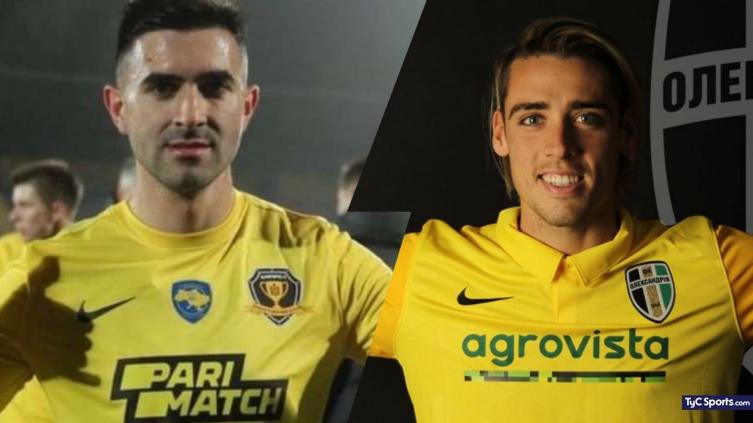 Dos futbolistas argentinos lograron salir de Ucrania