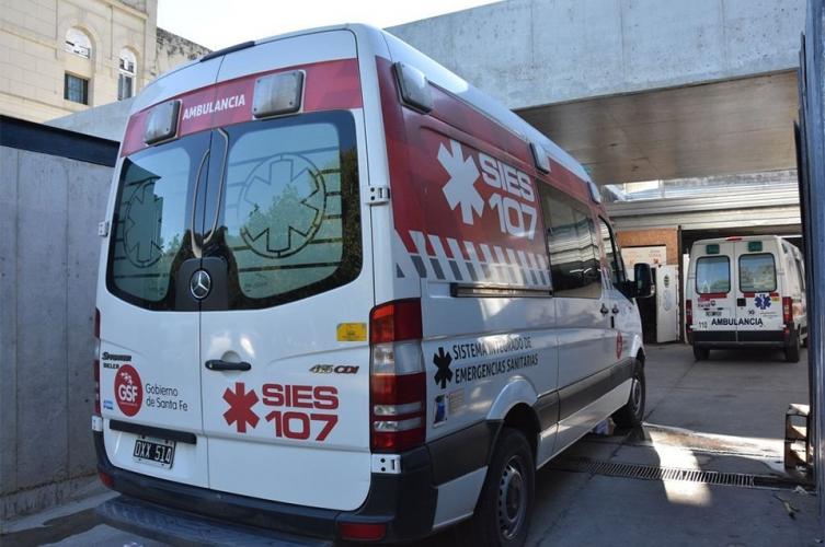Un obrero que cayó al vacío y está grave