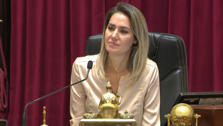 Debut relámpago de Carolina Losada en la presidencia del Senado