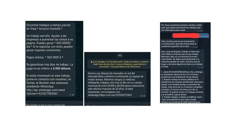 Falsas ofertas laborales llegan por WhatsApp, Telegram y SMS