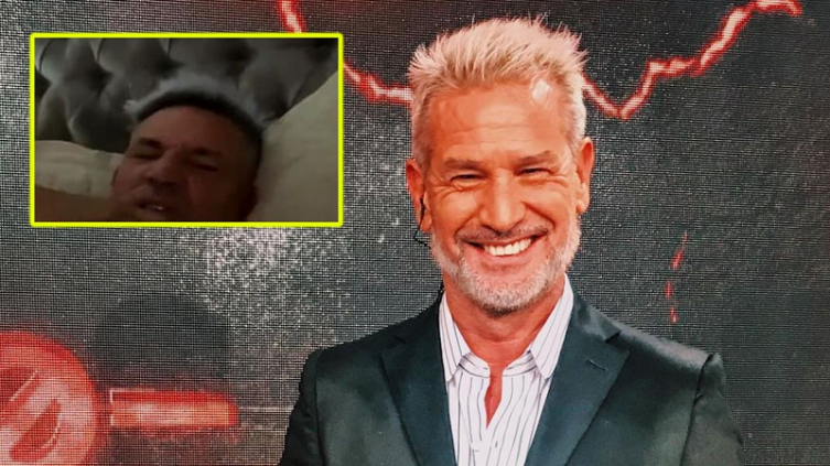 Diego Díaz grabó un video viendo una película XXX
