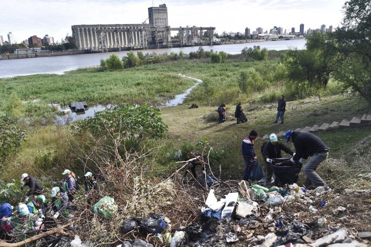 Alto Verde: se realizó una nueva limpieza de la costa