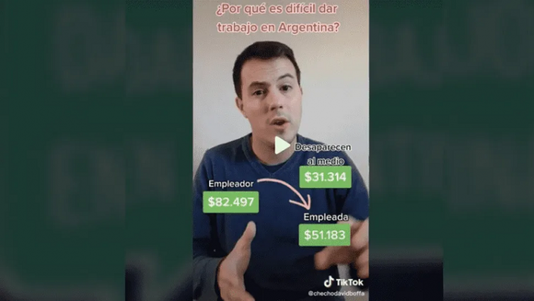 Un empleador argentino contra el trabajo en blanco que se hizo viral en TikTok