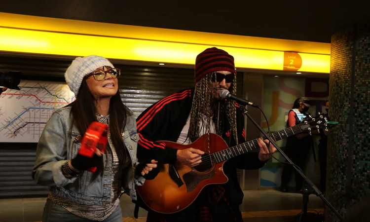 Susana Giménez y Sebastián Yatra sorprendieron en la línea H del subte