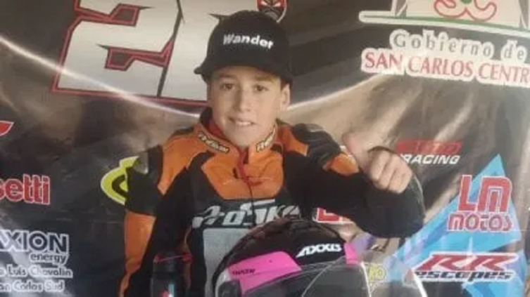 Superbike Argentino: con 11 años de edad, se subió al podio 