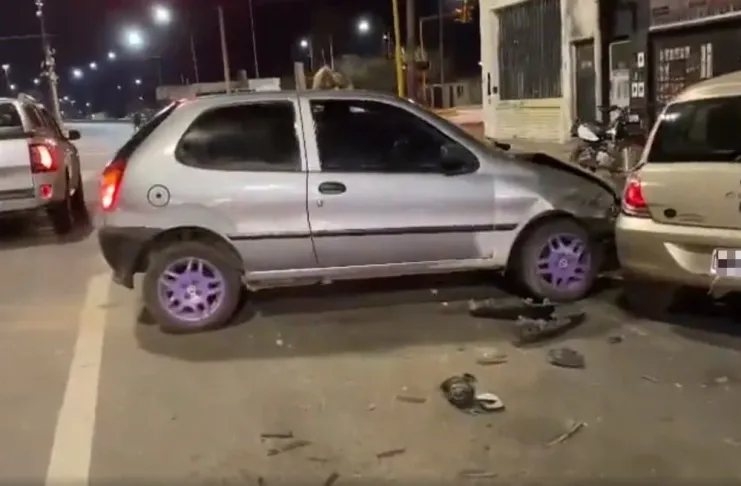 Choque múltiple en Iturraspe y Avenida Perón
