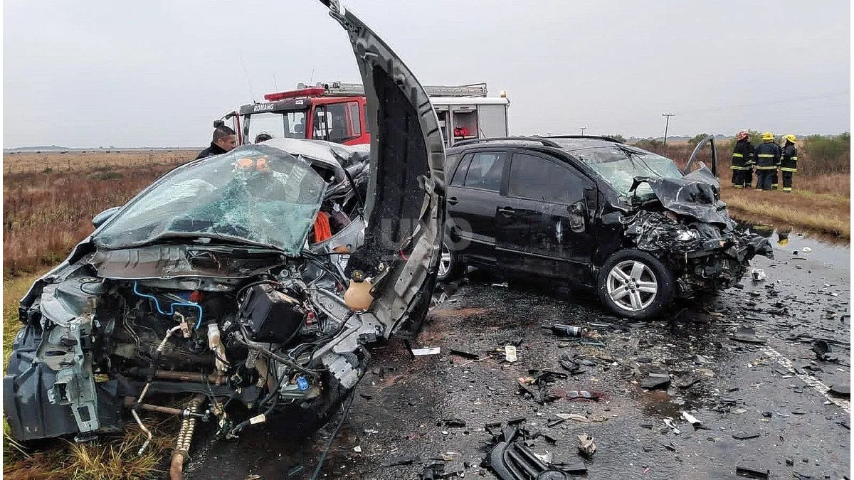 Ruta 1: Tres fallecidos en un accidente entre ellos un nene de 10 años