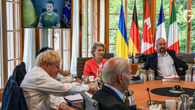 El G7 prometió apoyo humanitario, diplomático y militar a Ucrania