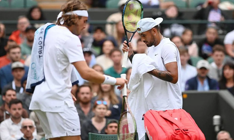 Wimbledon castiga a Tsitsipas y Kyrgios con severas multas