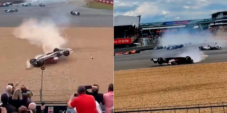 Los videos del brutal accidente de Guanyu Zhou en la Fórmula 1