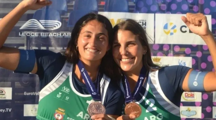 Voley Playa: Cecilia Peralta y Maia Najul obtuvieron bronce en el Pro Tour