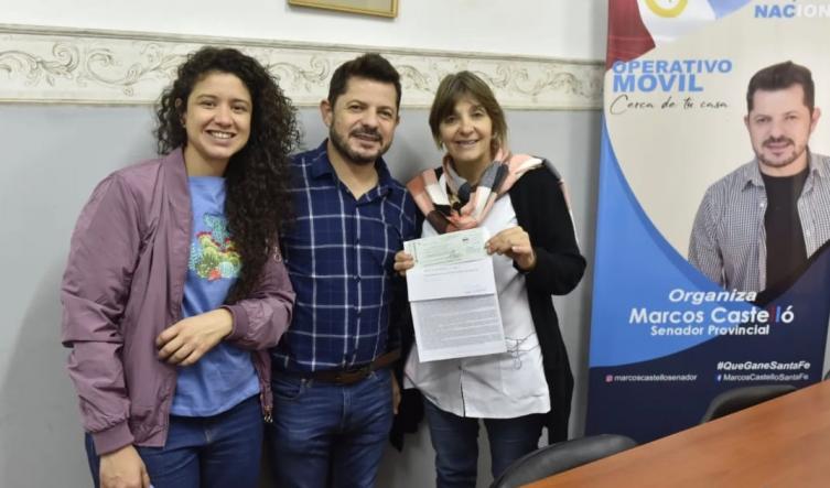 Castelló entregó aportes del Plan de Fortalecimiento Institucional