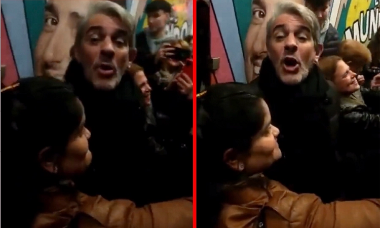 Pablo Echarri reaccionó a puro grito al ser escrachado