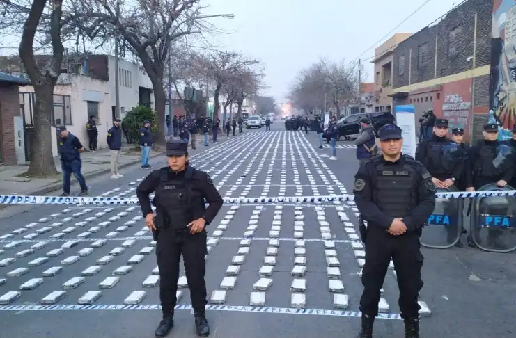 Incautaron 1.500 kilos de cocaína en Empalme Graneros