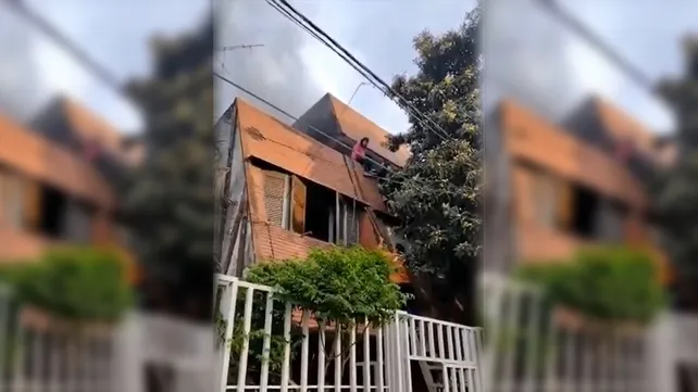 Se incendió una pensión de estudiantes en la Costanera