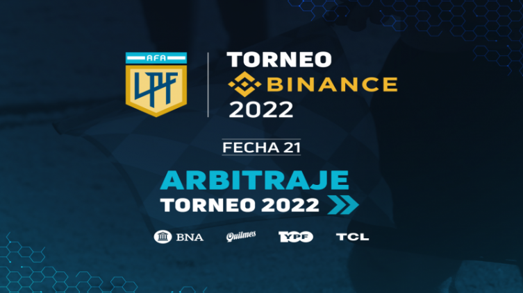 LPF: árbitros para la 21ª jornada